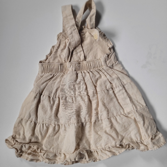 Linen/ cotton dress pinafore - Picture 2 of 3